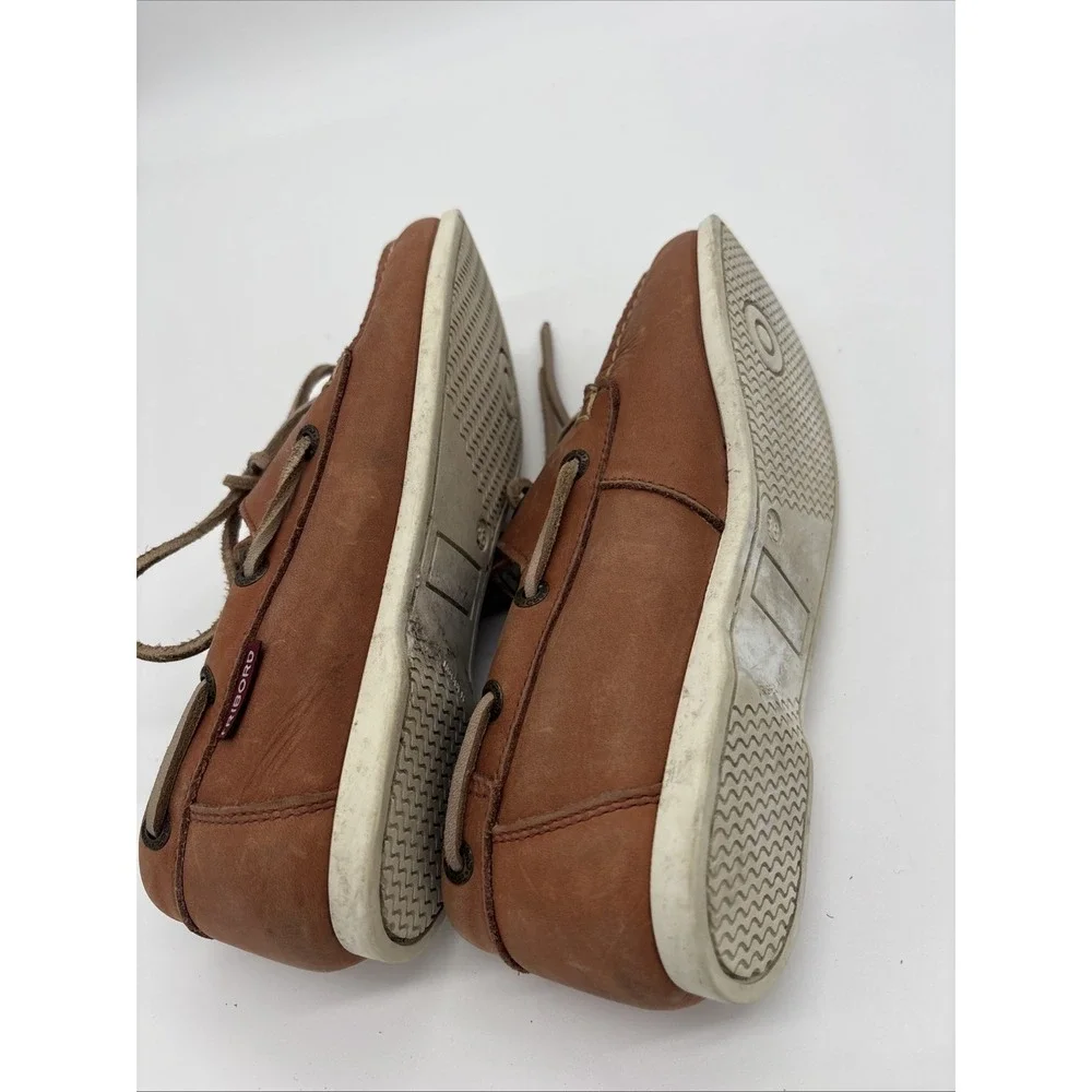 Tribord‎ Women's Brown Leather Boat Shoes Size 6.5 Made In Portugal